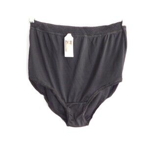 Vintage Sophia Panty Black Brief Style 82141 Size XXXXL